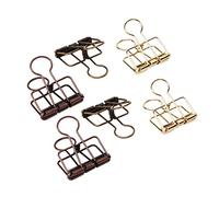 HWGING Lean Clamp/Holder, Double Wire Clamp/Holder, for Document Organization, All Purpose, Metal, Double, for Paperwork, Paper Securing, Document Management,