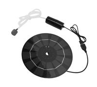 HWGING Solar Pond Oxygenator 10W Monocrystalline Silicon Round USB Aquarium Oxygen Pump Fish Tank Aerator for Outdoor Pool Pond