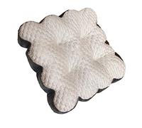 HWGING Square Ice Silk Cushion, PP Cotton Comfortable Easy To Clean Square Thickened Cushion for Car Office (#1)