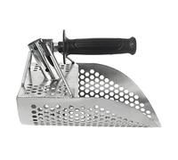 HWGING Stainless Steel Sand Scoop, Galvanized Surface, Rust-Proof, Metal Detecting for Beach