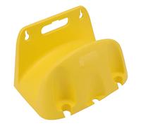 HWGING Wall Mounted Water Pipe Reel Bracket Hose Pipe Hanger Water Hose Storage Reel Holder for 20m Tube Winding (Yellow)