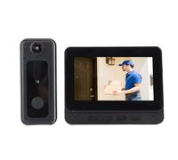 HWGING Wireless Video Doorbell Camera 1080P HD Wide Angle Night Vision 2 Way Talk Smart WiFi Video Doorbell with Monitor for Home Surveillance