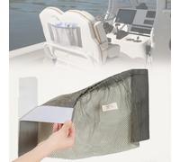 HWIMARINE Boat Adhesive Backed Storage Bag - Marine Mesh Organizer Pouch to Keep Things Secure for Hatches, Console Doors, Gunwales (S)