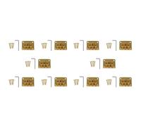 HWIREUIGT 10X 3 String Guitar Ball String Bridge Bridge Pull String Hard Tail Guitar Bridge Tail 3 String Guitar Replacement Gold