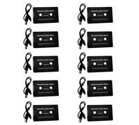 HWIREUIGT 10X Universal Cassette Bluetooth 5.0 Audio Car Tape Aux Stereo Adapter with Mic for Phone MP3 AUX Cable CD Player