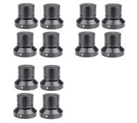 HWIREUIGT 12X Speaker Isolation Stand Lead Alloy Adjustable Tray Pad Ceramic Ball Foot Speaker Stand Isolation Feet Spike Black