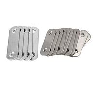 HWIREUIGT 15pcs Straight Repair Joining Mending Flat Plate Bracket - 10pcs 50Mm x 16Mm & 5Pcs 60Mm x 16Mm