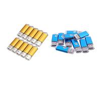 HWIREUIGT 20 Pcs Memory Stick USB Flash Drive USB Flash Drive USB 2.0 Gold, 10 Pcs Blue & 10 Pcs Gold