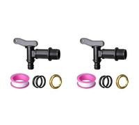 HWIREUIGT 2pcs 3/4in Water Butt Tap Plastic Snap-Fit Hosepipe Rain Water Butts Thread Water Tap with Brass Nut