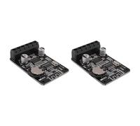 HWIREUIGT 2X 20W Stereo Bluetooth Power Amplifier Board 12V / 24V High Power Digital Power Amplifier Board XY-P15W Without Shell