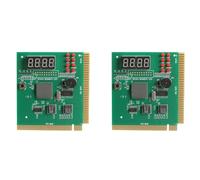 HWIREUIGT 2X 4-Digit LCD PC Analyzer Diagnostic Card Motherboard Post Tester Computer Analysis PCI Card Networking Memory Cpu