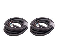 HWIREUIGT 2X Audiophile 17mm HiFi OCC Power Cable CD/IEC Player Amplifier AC Power Cord 6N HIFI XLR Bulk Power Cable 1 Meter