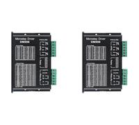 HWIREUIGT 2X DM556 CNC Digital Stepper Motor Driver 2-Phase Stepper Motor Driver 20-50V DC Max 5.6A 128 Subdivision for Motor