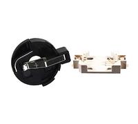 HWIREUIGT 30 Pcs Cr2032 Cell Button Battery Holder, 10 Pcs Black & 20 Pcs White