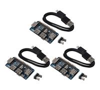 HWIREUIGT 3X 4 Ports USB HUB HAT for 3/2 / Zero W Extension Board USB to UART for Serial Debugging