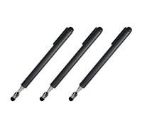 HWIREUIGT 3X Universal Telescopic Stylus Pen for Touch Screens,Retractable Pointer Stick& Stylus with Special Flocking Tip (Black)