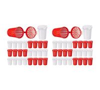 HWIREUIGT 40 Pcs Fishing Bait Cage Trap Fish Lure Feeder Basket Plastic Bait Bucket for Crawfish Shrimp Earthworm Crab Carp