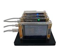 HWIREUIGT 4X 960H/S Upgraded +4 Slots Stand 2.8 Inch Smart Display Bitcoin Crypto Solo Lottery Miner