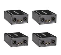 HWIREUIGT 4X LA2XS Audio Isolator Noise Reduction Filter Eliminates Current Noise Dual-Channel 6.5 XLR Mixer Audio Isolators