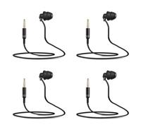 HWIREUIGT 4X Short Cable Unilateral Headset Extension Cable Earpiece in Ear Single Earbud Silicone Earbud 3.5mm Jack for Phone
