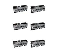 HWIREUIGT 6Pc 4-Channel 3-Pin XLR Audio and over Network Cable Extender, DMX512 Network Signal Extender, Male