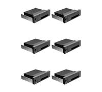 HWIREUIGT 6pcs 5.25 Inch Internal Tray-Less Bay III Hard Drive Backplane Enclosure Hot Swap Mobile Rack for 2.5/3.5 Inch HDD