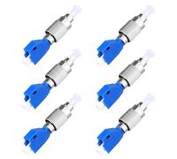 HWIREUIGT 6Pcs Visual Fault Locator Adapter, Hybrid Fiber Optic Connector Adapter,Single Mode 9/125Um FC Male to LC Female Adapter