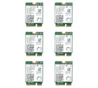 HWIREUIGT 6X 9560NGW WiFi Card 1730Mbps AC 9560 Dual Band 2.4G+5G Bluetooth 5.0 802.11Ac M.2 CNVI 9560NGW Wireless Adapter