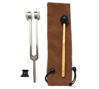 HWIREUIGT Aluminum Alloy Tuning Fork OM136.1 HZ Silver Tuning Forks Medical Sound Healing Yoga Meditation Percussion Musical Instruments