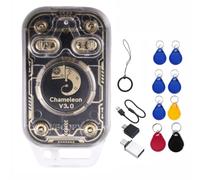 HWIREUIGT Chameleon V3.0 RFID Smart Chip Reader Emulator 125K 13.56M ID IC Card Tag Copyer+4XUID/CUID Keychain NFC Read Writer