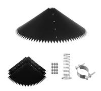 HWIREUIGT For Outdoor for Bird Feeder Pole Mount-Squirrel Baffle& 3-Piece Spring Stopper Set(19inch)