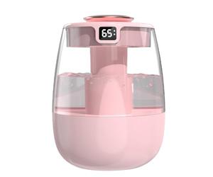 HWIREUIGT Humidifier Household Bedroom USB Plug-in Small Living Room Large Fog Desktop Large Capacity Humidifier Easy Install Pink