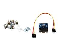 HWIREUIGT MAX3232 RS232 Serial Port to TTL Converter Module with 5 Pcs B50K Split Shaft Rotary Linear Dual Taper Potentiometers