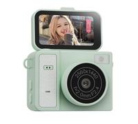HWIREUIGT S162 Thumb Keychain Camera 1.47-Inch Flip Screen Mini Action Camera 2K Retro Style Very Small Camcorder Green