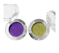 HWJAHQ 2Pcs Optical Eyeshadow Highly Pigmented Polychrome Metallic Palette Eye Glitter Makeup Cosmetics