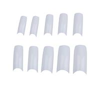 HWJAHQ 500 pcs French Style Acrylic Artificial Fingernails Half Tips White