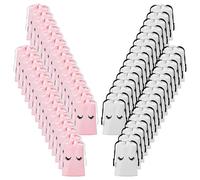 HWJAHQ Eyelash Aftercare Bags 60 Pieces Drawstring Empty Eye Lash Packaging Plastic Travel Make Up Bag 5.1 Inch X 7