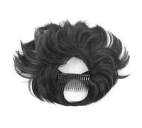 HWJAHQ Messy Bun Hair Piece Side Comb Clip in Tousled Hairpiece for Women Adjustable A