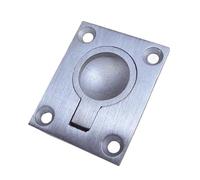 HWJFDC Boat Handle Stainless 1pc Marine Stainless Steel Boat Hatch Handle Latch Locker Cabinet Flush Mount Lifting Ring Pull Deck Cover Floor Buckle(Silver S)
