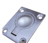 HWJFDC Boat Handle Stainless 2PC Marine Stainless Steel Boat Hatch Handle Latch Locker Cabinet Flush Mount Lifting Ring Pull Deck Cover Floor Buckle