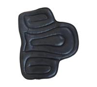 HWJFDC Saddle Pad Horse Saddle Pad Practical Quilted Western Comfortable PU Leather For Dressage Thick Non Slip(Black)