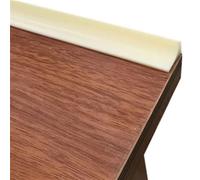 HWJFDC Wet Room Floor Barrier Silicone Water Stopper Strip Bendable Kitchen Countertop Retaining Bathroom shower dam flood Barrier Dry and Wet Separation(Cream color,80cm)
