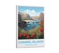 HWJJUII Channel Islands National Park Vintage Travel Poster 24x36inch(60x90cm) Canvas Art Poster And Wall Art Picture Print Bedroom Decor