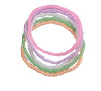 HWJQ Luminous Boho Seed Bead Anklet Multilayer Rice Bead Anklet Grow in the Dark Beaded Ankle Bracelet Set for Women Men Holiday Jewelry