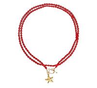 HWJQ Starfish Beaded Necklace for Women Boho Layered Seed Bead Necklace Gold Sea Star Necklaces Stackable Summer Beach Jewelry, Acrylic, No Gemstone