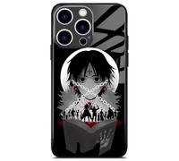 HWLHJJ HxH Phantom Troupe Genei Ryodan Cool Style Anime Phone Case: Art Glass Cover with Unique Manga Shell for iPhone 14 Pro Max