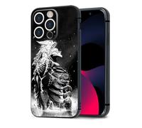HWLHJJ Kafka Hibino Kaiju-Form Cool Manga Silicone Protective Case - Premium Unique Black Anime Mobile Phone Case for iPhone 12 Pro Max