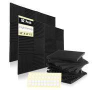 HWLIYUTAI 52 Pack Acoustic Panels 1 X 12 X 12 Inches - Studio Foam Wedges High Density Panel Soundproof Foam for Walls - Home Office