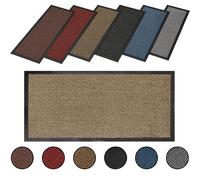 HWMD Heavy Duty Rubber Door Mat - Non Slip Indoor & Outdoor Floor Mat, Washable Runner Rug for Hallway & Kitchen, Ideal Dust-Trapping Mats for Both Indoor & Outdoor Use (Beige, 60 x 80cm)