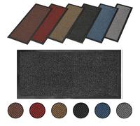 HWMD Heavy Duty Rubber Door Mat - Non Slip Indoor & Outdoor Floor Mat, Washable Runner Rug for Hallway & Kitchen, Ideal Dust-Trapping Mats for Both Indoor & Outdoor Use (Anthracite, 90 x 150cm)